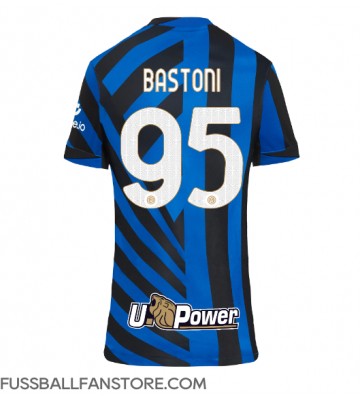 Inter Milan Alessandro Bastoni #95 Replik Heimtrikot Damen 2024-25 Kurzarm